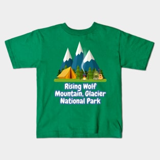 Rising Wolf Mountain, Glacier National Park Kids T-Shirt